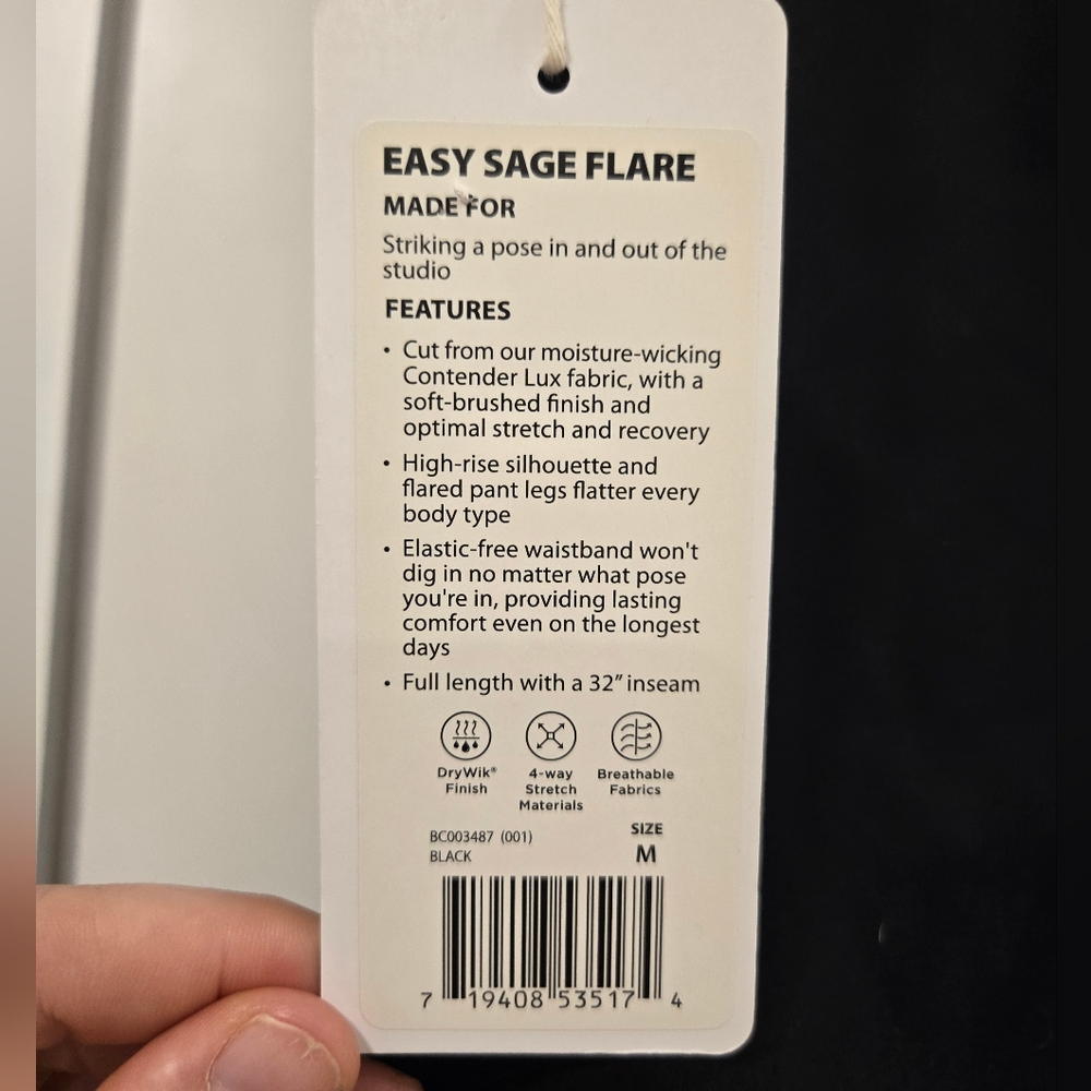 Balance Collection Black Flare Leg Pants - Picture 4 of 4